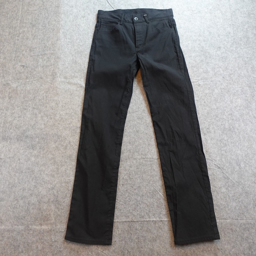 Helmut Lang Pant Women‎ 4 Black Slim Leg Mid Rise Cotton Blend Skinny